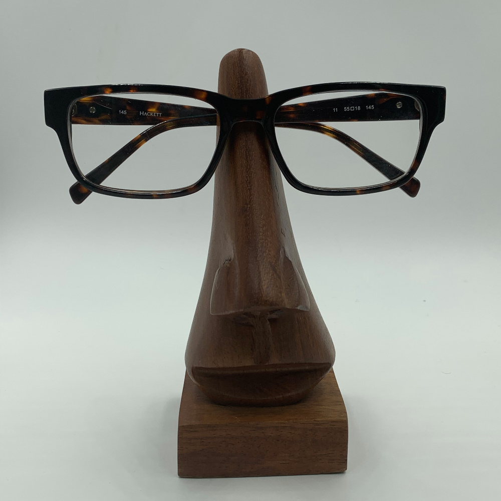 Hackett Tortoise Oval Horn Rimmed Eyeglasses